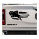 Pick Up Dodge RAM Amerika Flagge Widder Power Muscle Car Aufkleber SET Auto Tattoo Car Style Sticker