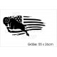 Pick Up Dodge RAM Amerika Flagge Widder Power Muscle Car Aufkleber SET Auto Tattoo Car Style Sticker