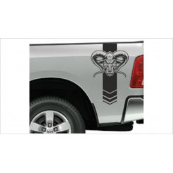 Pick Up Dodge RAM Widder Rennstreifen Viper Muscle Car Aufkleber SET Auto Tattoo Car Style Sticker