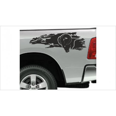 Pick Up Dodge RAM Widder Slash Decal Power Viper Muscle Car Aufkleber SET Auto Tattoo Car Style Sticker