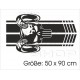 Muscle Car Pick Up Dodge Widder Ram Rennstreifen Viper Aufkleber Auto Tattoo Car Style Sticker