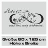 Wandaufkleber Wandtattoo Aufkleber Wand Liebe ist.. Endlosschleife Wunschnamen Ehepartner Verliebte Sprüche Familie Worte Herz