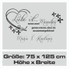 Wandaufkleber Wandtattoo Aufkleber Wand Liebe ist.. Endlosschleife Wunschnamen Ehepartner Verliebte Sprüche Familie Worte Herz