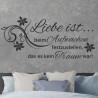 Wandaufkleber Wandtattoo Aufkleber Wand Liebe ist.. Endlosschleife Wunschnamen Ehepartner Verliebte Sprüche Familie Worte Herz