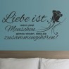 Wandaufkleber Wandtattoo Aufkleber Wand Liebe ist.. Endlosschleife Wunschnamen Ehepartner Verliebte Sprüche Familie Worte Herz