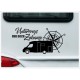 Wohnmobil Aufkleber Unterwegs - Zuhause Kompass Windrose  Wohnwagen Camper Camping Auto WOMO