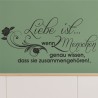Wandaufkleber Wandtattoo Aufkleber Wand Liebe ist.. Endlosschleife Wunschnamen Ehepartner Verliebte Sprüche Familie Worte Herz