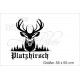 Wohnmobil Aufkleber Platzhirsch Wald Hirsch Wohnwagen Camper Camping Auto WOMO