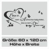 Wandaufkleber Wandtattoo Aufkleber Wand Liebe ist.. Endlosschleife Wunschnamen Ehepartner Verliebte Sprüche Familie Worte Herz