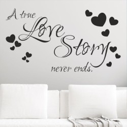 Wandaufkleber Wandtattoo Aufkleber Wand Liebe ist.. Endlosschleife Wunschnamen Ehepartner Verliebte Sprüche Familie Worte Herz