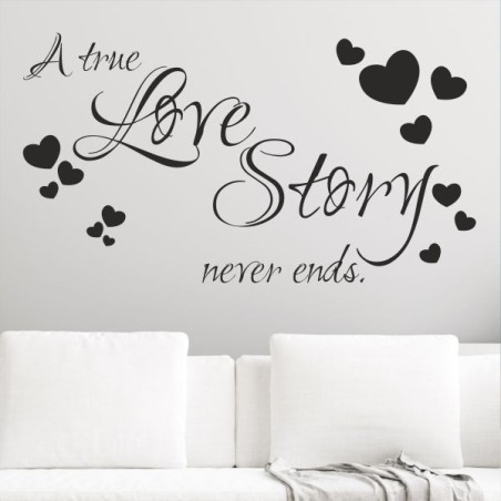 Wandaufkleber Wandtattoo Aufkleber Wand Liebe ist.. Endlosschleife Wunschnamen Ehepartner Verliebte Sprüche Familie Worte Herz