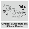 Wandaufkleber Wandtattoo Aufkleber Wand Liebe ist.. Endlosschleife Wunschnamen Ehepartner Verliebte Sprüche Familie Worte Herz