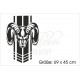 Pick Up Dodge RAM Widder Rennstreifen Skull Muscle Car Aufkleber SET Auto Tattoo Car Style Sticker