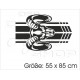 Muscle Car Pick Up Dodge RAM Widder Rennstreifen Viper Aufkleber Auto Tattoo Car Style Sticker