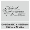 Wandaufkleber Wandtattoo Aufkleber Wand Liebe ist.. Endlosschleife Wunschnamen Ehepartner Verliebte Sprüche Familie Worte Herz