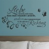 Wandaufkleber Wandtattoo Aufkleber Wand Liebe ist.. Endlosschleife Wunschnamen Ehepartner Verliebte Sprüche Familie Worte Herz