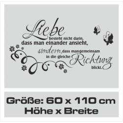 Wandaufkleber Wandtattoo Aufkleber Wand Liebe ist.. Endlosschleife Wunschnamen Ehepartner Verliebte Sprüche Familie Worte Herz