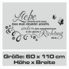 Wandaufkleber Wandtattoo Aufkleber Wand Liebe ist.. Endlosschleife Wunschnamen Ehepartner Verliebte Sprüche Familie Worte Herz