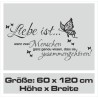 Wandaufkleber Wandtattoo Aufkleber Wand Liebe ist.. Endlosschleife Wunschnamen Ehepartner Verliebte Sprüche Familie Worte Herz