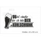 Wohnmobil Aufkleber Spruch Bier im Kühlschrank  Wohnwagen Camper Camping Auto WOMO