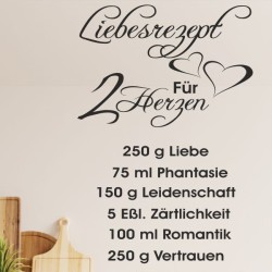 Wandaufkleber Wandtattoo Aufkleber Wand Liebe ist.. Endlosschleife Wunschnamen Ehepartner Verliebte Sprüche Familie Worte Herz