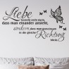 Wandaufkleber Wandtattoo Aufkleber Wand Liebe ist.. Endlosschleife Wunschnamen Ehepartner Verliebte Sprüche Familie Worte Herz