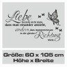 Wandaufkleber Wandtattoo Aufkleber Wand Liebe ist.. Endlosschleife Wunschnamen Ehepartner Verliebte Sprüche Familie Worte Herz