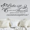 Wandaufkleber Wandtattoo Aufkleber Wand Liebe ist.. Endlosschleife Wunschnamen Ehepartner Verliebte Sprüche Familie Worte Herz