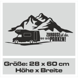 Aufkleber Wohnmobil Wohnwagen Reise Camping Auto Reisemobil Möwe Meer Kompass Globus Strand Palme Urlaub Spruch Familie Zuhause