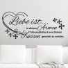 Wandaufkleber Wandtattoo Aufkleber Wand Liebe ist.. Endlosschleife Wunschnamen Ehepartner Verliebte Sprüche Familie Worte Herz
