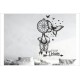 Traumfänger follow your dreams Feder Träume Pfeil Schlafzimmer Wandtattoo Aufkleber Wand Wandsticker