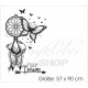Traumfänger follow your dreams Feder Träume Pfeil Schlafzimmer Wandtattoo Aufkleber Wand Wandsticker