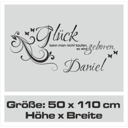 Wandaufkleber Wandtattoo Aufkleber Baby Babies Wunschnamen Sterne Häschen kleiner Prinz kleine Prinzessin Fee Elfen Gewicht Name