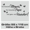 Wandaufkleber Wandtattoo Aufkleber Baby Babies Wunschnamen Sterne Häschen kleiner Prinz kleine Prinzessin Fee Elfen Gewicht Name