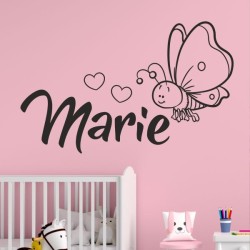 Wandaufkleber Wandtattoo Aufkleber Baby Babies Wunschnamen Sterne Häschen kleiner Prinz kleine Prinzessin Fee Elfen Gewicht Name