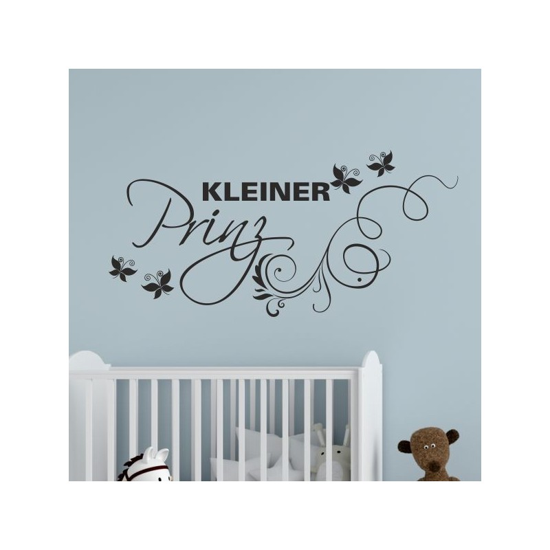 Wandaufkleber Wandtattoo Aufkleber Baby Babies Wunschnamen Sterne Häschen kleiner Prinz kleine Prinzessin Fee Elfen Gewicht Name