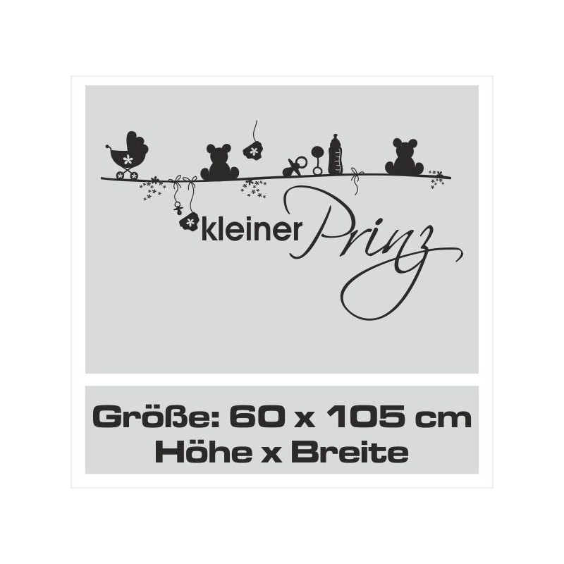 Wandaufkleber Wandtattoo Aufkleber Baby Babies Wunschnamen Sterne Häschen kleiner Prinz kleine Prinzessin Fee Elfen Gewicht Name