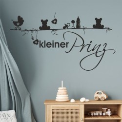 Wandaufkleber Wandtattoo Aufkleber Baby Babies Wunschnamen Sterne Häschen kleiner Prinz kleine Prinzessin Fee Elfen Gewicht Name