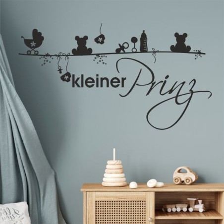 Wandaufkleber Wandtattoo Aufkleber Baby Babies Wunschnamen Sterne Häschen kleiner Prinz kleine Prinzessin Fee Elfen Gewicht Name