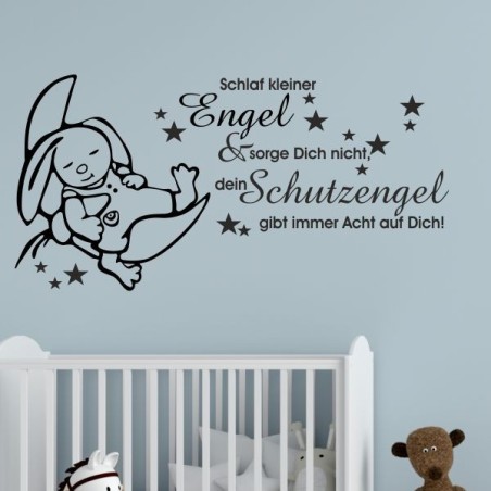 Wandaufkleber Wandtattoo Aufkleber Baby Babies Wunschnamen Sterne Häschen kleiner Prinz kleine Prinzessin Fee Elfen Gewicht Name
