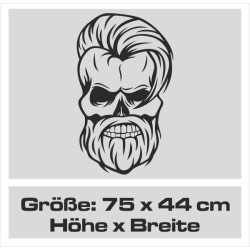 Aufkleber Auto Totenkopf Schädel Skull Bones Böse Cappy Gangster Zylinder Rosen Blumen Blüten Gentleman DJ Rock Punisher