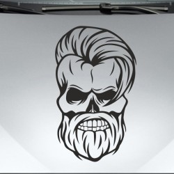 Aufkleber Auto Totenkopf Schädel Skull Bones Böse Cappy Gangster Zylinder Rosen Blumen Blüten Gentleman DJ Rock Punisher
