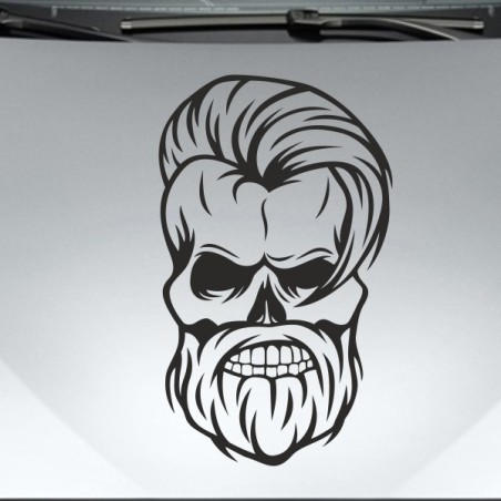 Aufkleber Auto Totenkopf Schädel Skull Bones Böse Cappy Gangster Zylinder Rosen Blumen Blüten Gentleman DJ Rock Punisher