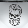 Aufkleber Auto Totenkopf Schädel Skull Bones Böse Cappy Gangster Zylinder Rosen Blumen Blüten Gentleman DJ Rock Punisher
