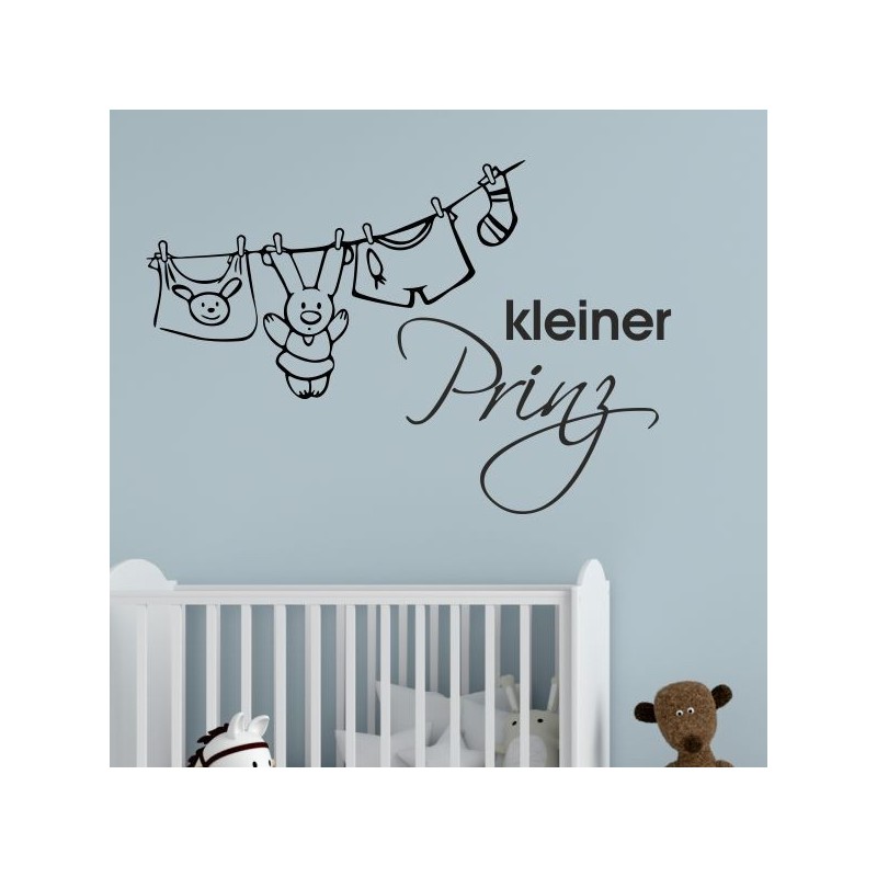 Wandaufkleber Wandtattoo Aufkleber Baby Babies Wunschnamen Sterne Häschen kleiner Prinz kleine Prinzessin Fee Elfen Gewicht Name