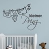 Wandaufkleber Wandtattoo Aufkleber Baby Babies Wunschnamen Sterne Häschen kleiner Prinz kleine Prinzessin Fee Elfen Gewicht Name