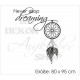 Traumfänger never stop dreaming Feder Träume Dreams Schlafzimmer Wandtattoo Aufkleber Wand Wandsticker
