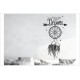 Traumfänger follow your dreams Feder Träume Pfeil Schlafzimmer Wandtattoo Aufkleber Wand Wandsticker