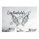 Engel Engellandeplatz  Angel Flügel Schmetterlinge Träume Schlafzimmer Wandtattoo Aufkleber Wand Wandsticker