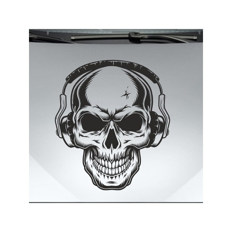 Aufkleber Auto Totenkopf Schädel Skull Bones Böse Cappy Gangster Zylinder Rosen Blumen Blüten Gentleman DJ Rock Punisher